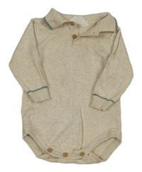 Béžové svetrové body s límečkem Primark 