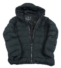 Černá šusťáková zimní bunda s kapucí C&A