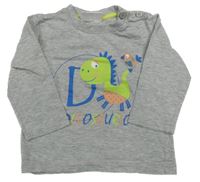 Šedé triko s dinem 