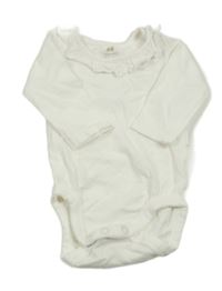 Bílé body s volánkem H&M