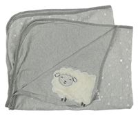 Šedá deka s ovečkami Mothercare