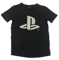 Čierne tričko s logem -PlayStation