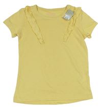 Žluté tričko s volánky Primark