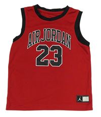 Červené sportovní tílko s nápisem Jordan Nike