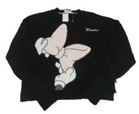 Čierny crop sveter s Minnie Disney