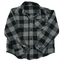 Černo-šedá kostkovaná košile Primark