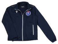 Tmavomodrá športová prepínaci mikina s potlačou