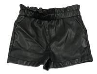 Čierne paper bag koženkové kraťasy PRIMARK