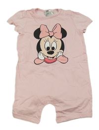 Svetloružový kraťasový overal s Minne H&M