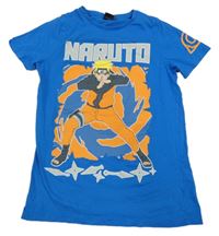 Modré tričko s potiskem - Naruto 