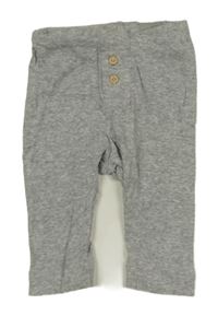 Sivé ľahké tepláky s gombíky H&M