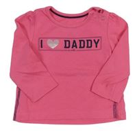 Ružové tričko s nápisom Mothercare