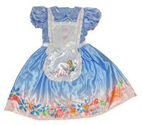 Kostým - Modré saténové šaty - Alenka Disney