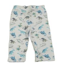 Biele tepláky s dinosaurami Bebe Bonito
