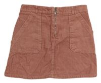 Ružová menšestrová sukňa Denim Co.