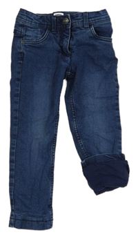 Tmavomodré podšité rifle Lily & Dan