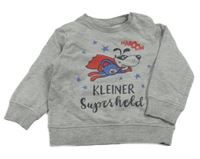 Šedá melírovaná mikina Kaboom Orsolino