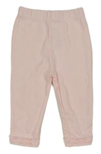 Svetloružové tepláky s volánikmi Mintini