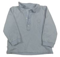 Svetlomodrá mikina s golierikom Deolinda