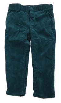 Petrolejové manšestrové kalhoty Obaibi 