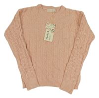 Nové - Broskvový vzorovaný svetr Papillon&Co.