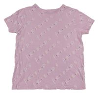Růžové tričko s logy Friends Primark