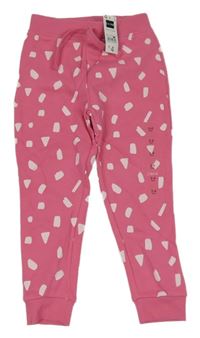 Nové - Růžové tepláky se vzorem Dunnes