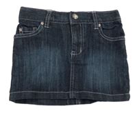 Tmavomodrá rifľová sukňa