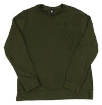 Olivová mikina s výšivkou River Island