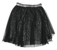 Čierna sieťovaná plisovaná sukňa Y.F.K.