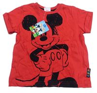 Červené tričko s Mickey Disney