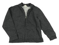 Tmavosivá melírovaná prepínaci mikina H&M