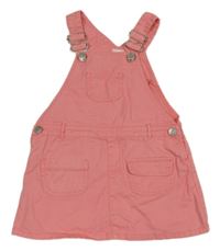 Korálové rifľové šaty Smile