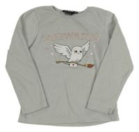 Svetlosivá fleecová pyžamová mikina s Hedwigou - Harry Potter PRIMARK