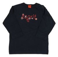 Tmavomodré tričko s logom ESPRIT