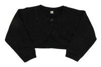 Černé propínací svetrové bolérko so trblietkami Debenhams