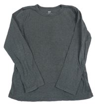 Tmavosivé melírované tričko H&M