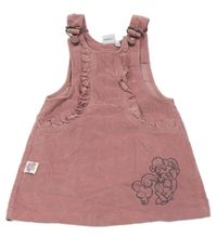 Staroružové menšestrové šaty s pony a volánikmi coolclub