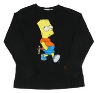 Černé triko s Bártem ZARA