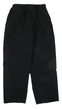 Čierne šušťákové nohavice SHEIN