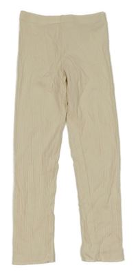 Smotanové rebrované legíny H&M