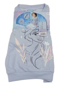 Nové - světlemodrofialová mikina s Elsou Disney