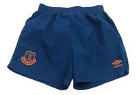 Petrolejové šusťákové fotbalové kraťasy - Everton Umbro