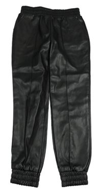 Čierne koženkové cuff nohavice Primark