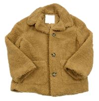 Hnedá huňatá podšitá bunda F&F