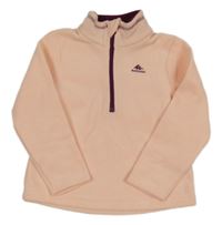 Růžová fleecová funkční mikina Quechua