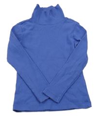 Modrofialový žebrovaný rolák Hema