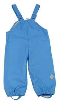 Modré nepromokavé podšité laclové kalhoty Topomini