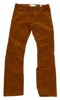 Hnědé manšestrové kalhoty H&M