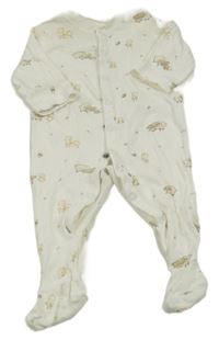 Smotanový overal s ovcemi a kuřaty H&M